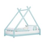 Lit tipi enfant TAHUKA 80 x 160 bleu clair