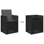 vidaXL Chaises de jardin salle à manger 2 Pièces Anthracite PP