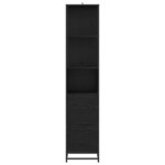 vidaXL Cabinet de salle de bain Chêne noir 35 x 37.5 x 166 cm