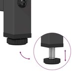 vidaXL Meuble TV noir 100 5x39x60 5 cm acier laminé à froid