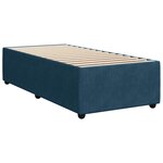 vidaXL Sommier à lattes de lit avec matelas Bleu foncé 100x200 cm