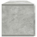 vidaXL Meuble TV mural Gris béton 98 x 31 x 30 cm Bois d'ingénierie