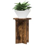 vidaXL Support de Plante 2 Pièces Chêne fumé Ø29 5 x 40 cm