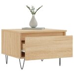 vidaXL Tables basses 2 Pièces chêne sonoma 50x46x35 cm bois d'ingénierie