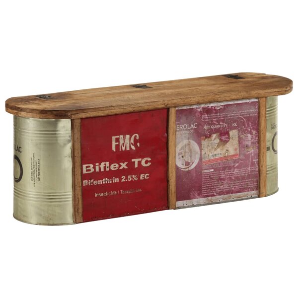 vidaXL Banc de rangement/buffet 120x30x40 cm bois de récupération