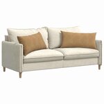 vidaXL Coussins de canapé 2 Pièces Marron 80 x 40 cm