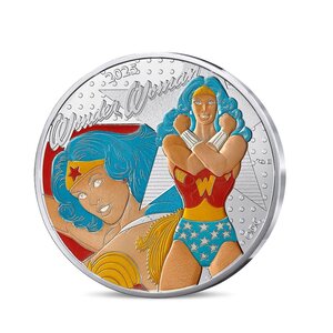 DC COMICS Monnaie de 50€ Argent WONDER WOMAN Vintage