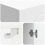 vidaXL Ensemble de Meubles 2 Pièces Blanc brillant Bois d'ingénierie