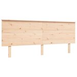 vidaXL Lit pour personne âgée et tête de lit 200x200 cm bois massif
