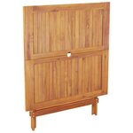 vidaXL Ensemble à manger de jardin 5 Pièces beige tissu et bois massif