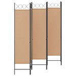 vidaXL Paravent à 6 panneaux Beige 240 x 180 cm Tissu
