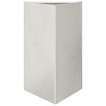 vidaXL Jardinières 2 Pièces triangulaire 50x43x75 cm acier inoxydable