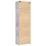 vidaXL Armoire de rangement gris béton 70x42 5x225cm bois d'ingénierie