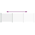 vidaXL Auvent latéral rétractable de patio 600x160 cm crème