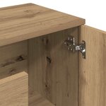 vidaXL Buffet chêne artisanal 90x29 5x65 cm bois d'ingénierie