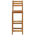 vidaXL Tabourets de bar lot de 4 bois d'acacia solide