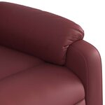 vidaXL Fauteuil de massage inclinable Rouge bordeaux Similicuir