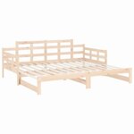 vidaXL Lit coulissant sans matelas bois de pin solide