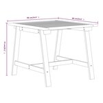 vidaXL Ensemble à manger de jardin 3 Pièces Bois d'acacia solide