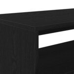 vidaXL Meuble TV chêne noir 80x40x40 cm bois d'ingénierie