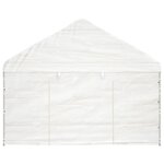 vidaXL Belvédère avec toit blanc 11 15x4 08x3 22 m polyéthylène