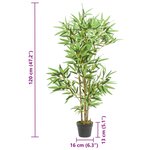 vidaXL Bambou artificiel 552 feuilles 120 cm vert