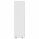 vidaXL Buffet avec étagère FLORIN Blanc brillant 55 5 x 29 x 103 cm