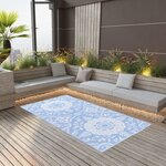vidaXL Tapis d'extérieur Bleu azuré 120x180 cm PP