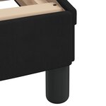 vidaXL Cadre de lit sans matelas noir 180x200 cm velours
