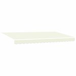 vidaXL Auvent Rétractable Crème 400 x 200 cm Polyester et Aluminium