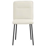 vidaXL Chaises à manger lot de 6 crème velours