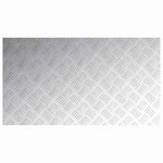 vidaXL Plaques à damier 2 Pièces Argent 90 x 50 cm Aluminium