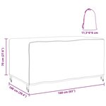 vidaXL Housse pour mobilier d'extérieur Noir 160 x 100 x 70 cm 210D