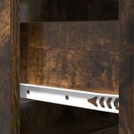 vidaXL Armoire à tiroirs Chêne fumé 66 x 34 5 x 87 cm