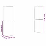 vidaXL Ensemble meuble TV 4 Pièces Bois ancien 30.5 x 30 x 60 cm
