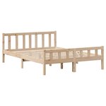 vidaXL Cadre de lit sans matelas 160x200 cm bois massif de pin