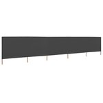 vidaXL Paravent 5 panneaux Tissu 600 x 160 cm Anthracite