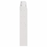 vidaXL Tête de lit avec étagères blanc 140 cm bois massif de pin