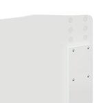 vidaXL Tête de lit Blanc 180 cm Bois d'ingénierie