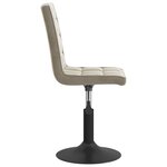 vidaXL Chaises pivotantes à manger lot de 2 gris clair velours
