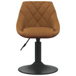 Vidaxl tabouret de bar marron velours