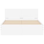 vidaXL Cadre de lit sans matelas blanc 120x200 cm