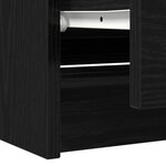 vidaXL Meuble TV noir 100x35x54 cm bois d'ingénierie
