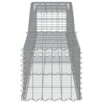 vidaXL Paniers à gabions arqués 9 Pièces 400x50x40/60 cm Fer galvanisé