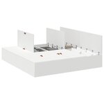 vidaXL Cadre de lit de rangement Blanc 200x200 cm