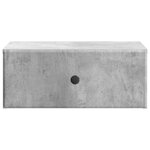 vidaXL Cabinet de chevet mural Gris béton 49 x 34 5 x 20 cm