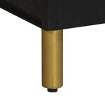 vidaXL Meuble TV noir 105x33x46 cm bois d'ingénierie