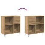 vidaXL Meuble à vinyles Bois ancien 85 x 38 x 89 cm Bois d'ingénierie