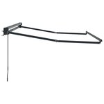 vidaXL Cadre de auvent manuel Réglable Anthracite 3 x 2 m Acier