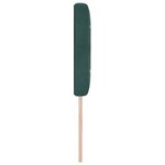 vidaXL Tête de lit LED avec boutons en cristal sur un revêtement en velours vert foncé de 80 cm